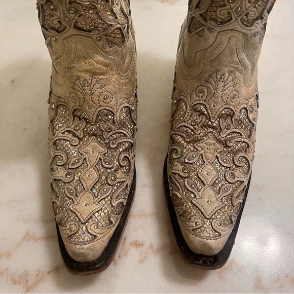 Corral Tan Leather Boots - Picture 4 of 10